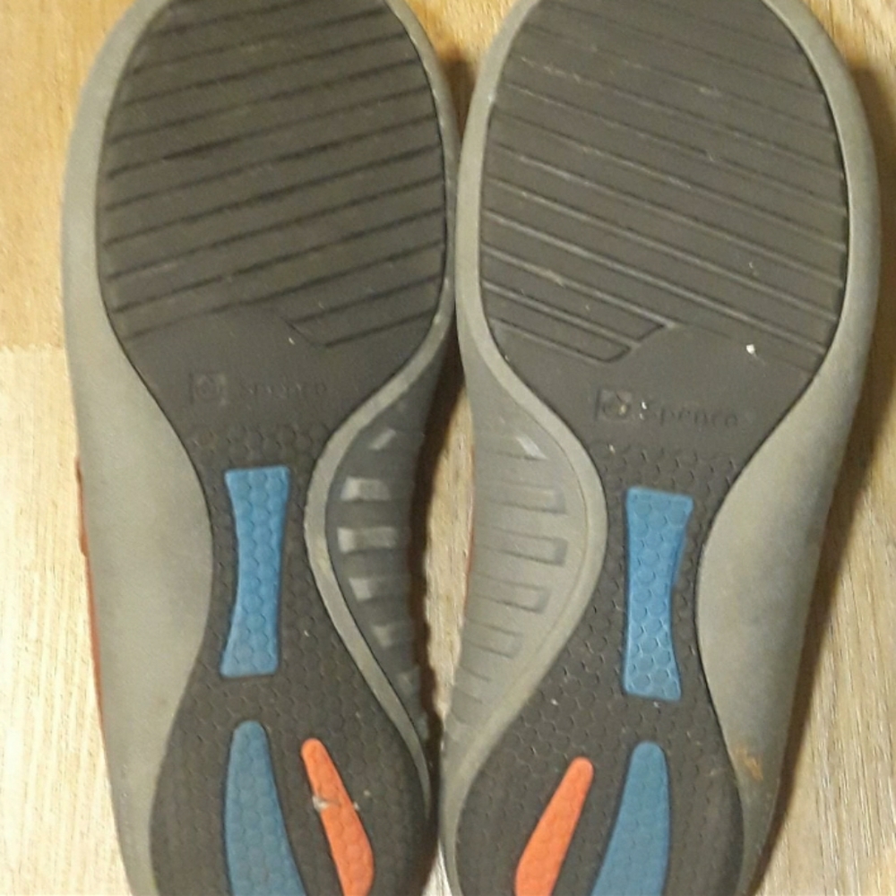 Spenco Alicia Embossed Floral Leather Slides - Size 9W Orthopedic Slip On Shoes - Picture 6 of 10